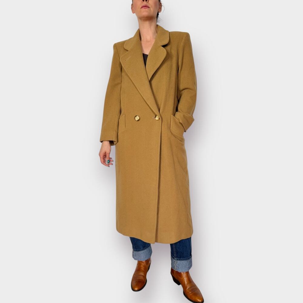 90s Worthington Tan Wool Coat‎ Size M